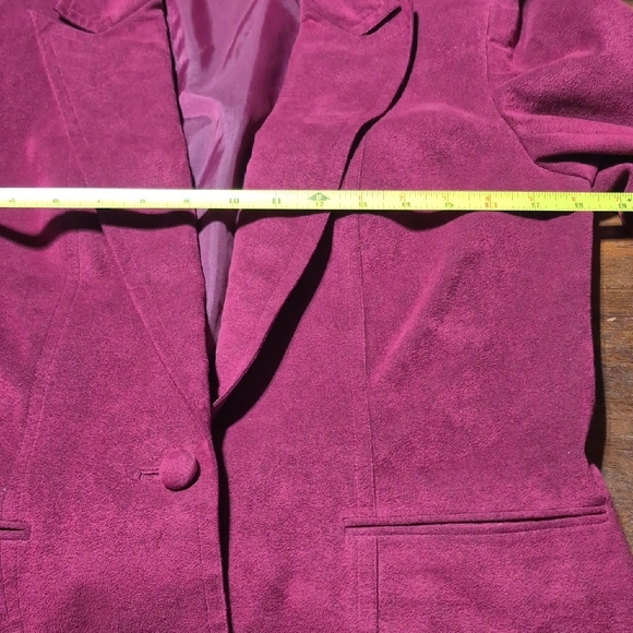 Vintage Women's Burgundy Jacket & Skirt Set - Picture 13 of 16